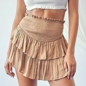 Mustard Seed Tan, Beige, Shorts, Skort, Skirt